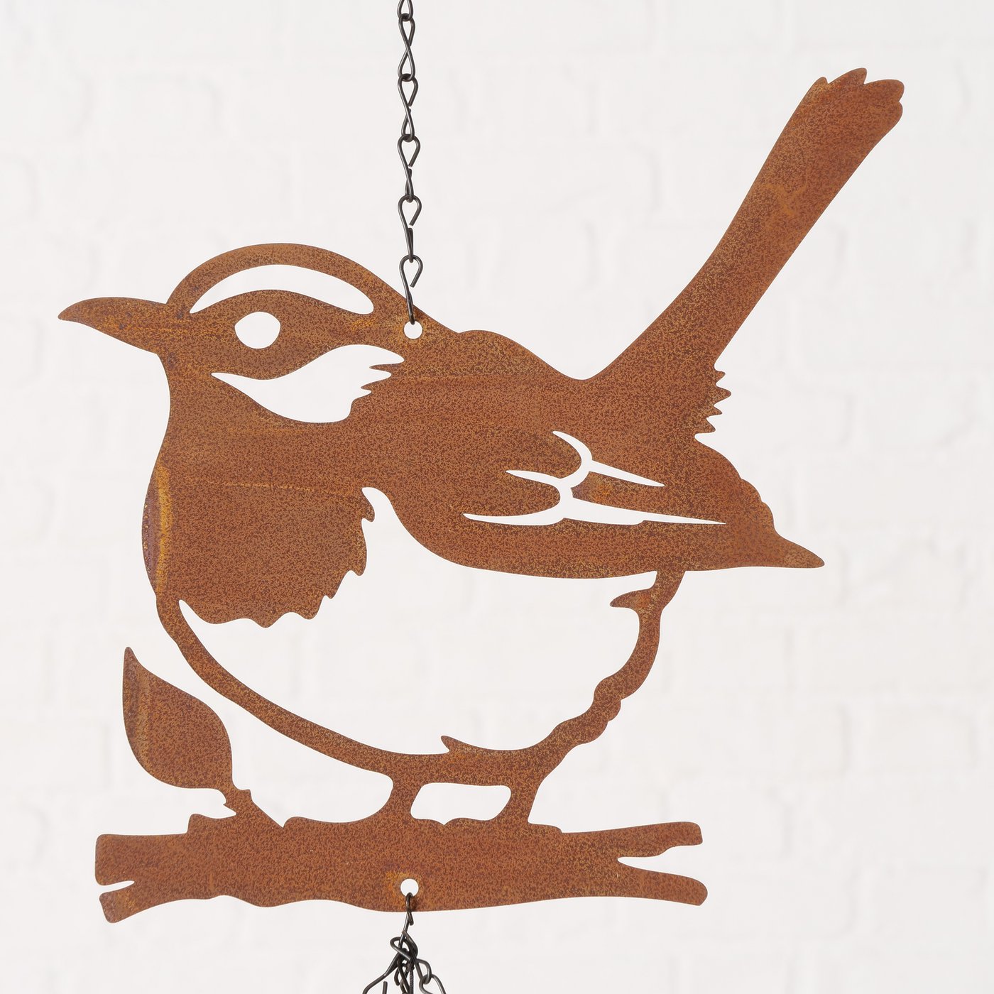 Windgong vogel roest Teta, 2 ass., H 70 cm, - Afbeelding 3