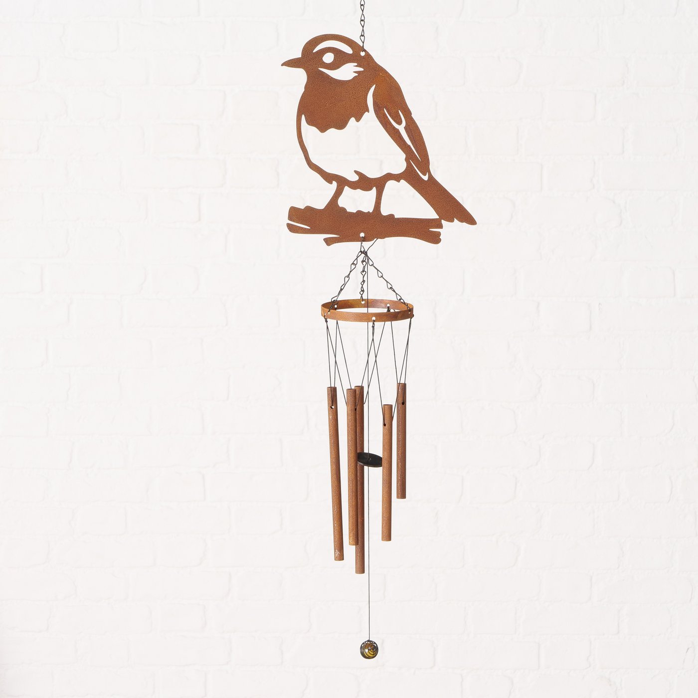 Windgong vogel roest Teta, 2 ass., H 70 cm, - Afbeelding 5