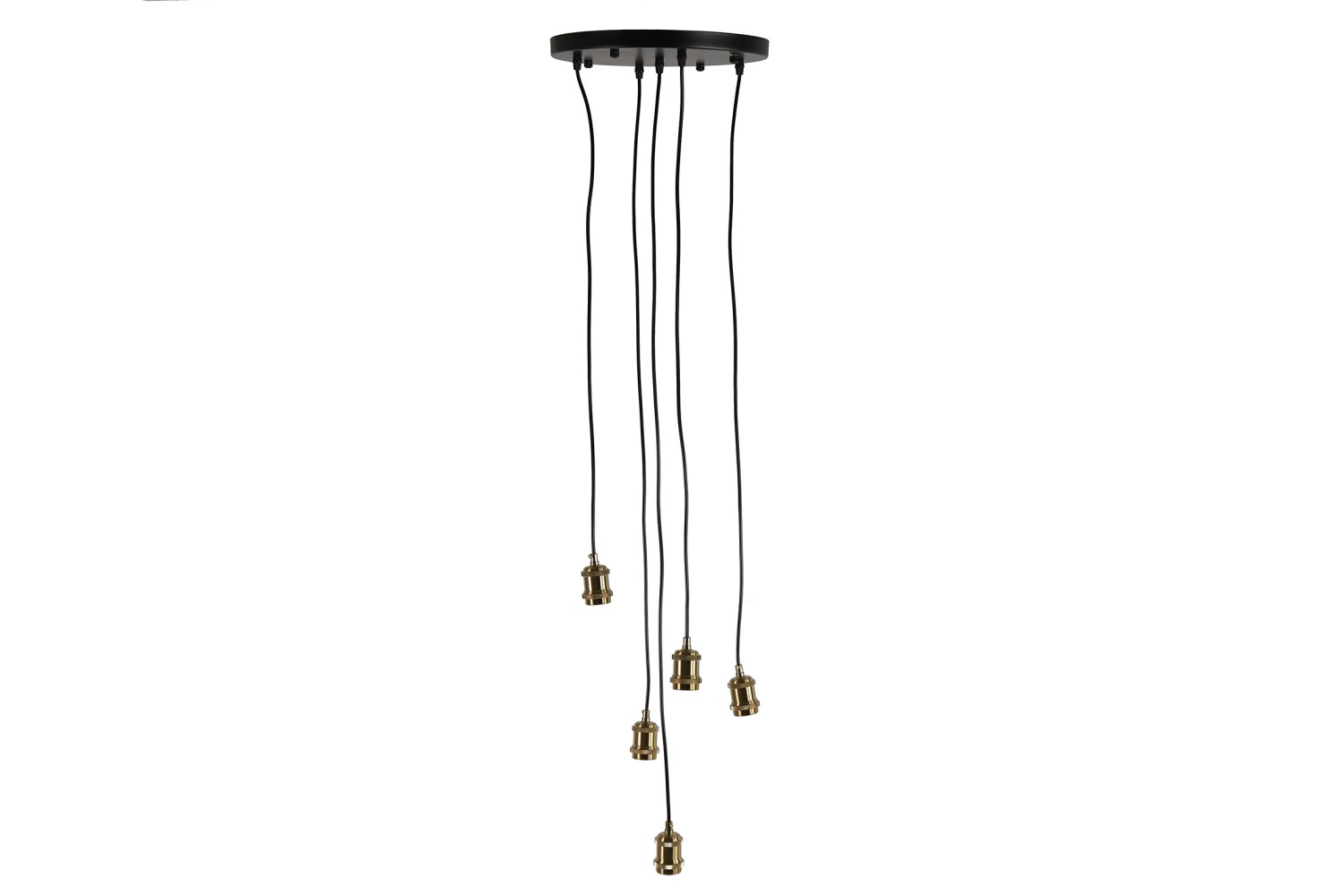Hanglamp 5xE27 ro Galaxy zwart