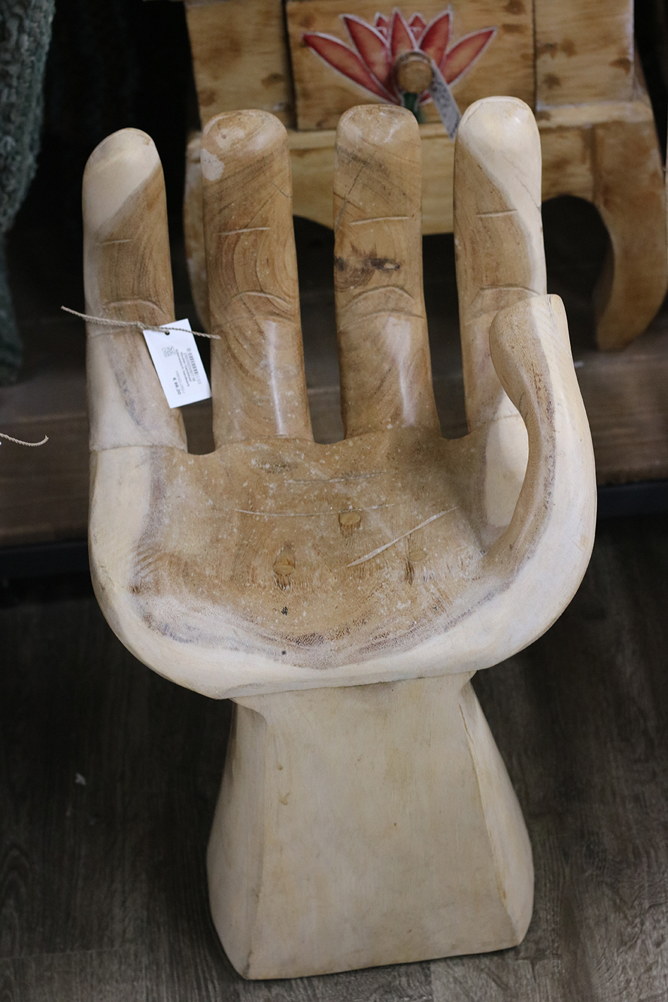 Houten handstoel Indonesisch handwerk