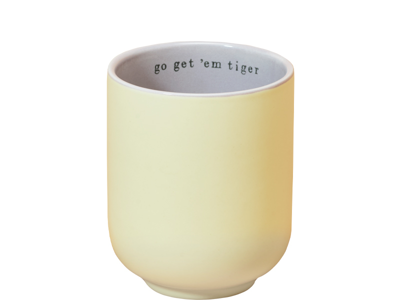 C COFFEE CUP: PALE YELLOW