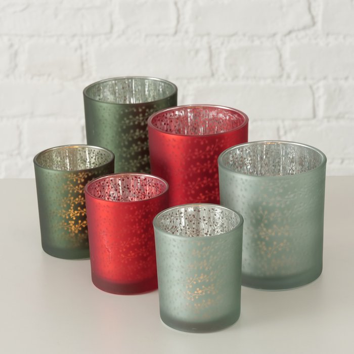Windlicht Jente, Groen, H 8cm, Klein - Afbeelding 2