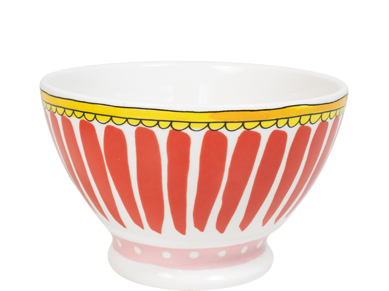 Blond Amsterdam EB Schaal op voet 15 cm Rood