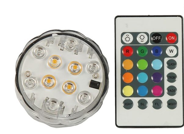 Lamp LED kleur, flash& flame met afstandbediening - Afbeelding 8