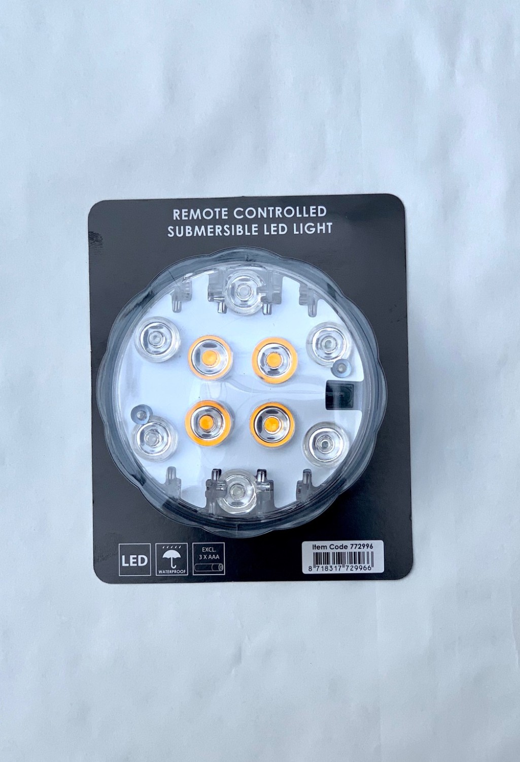 Lamp LED kleur, flash& flame met afstandbediening - Afbeelding 3