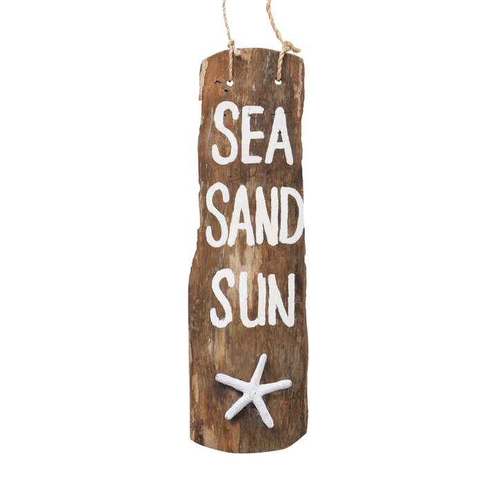 Tekstbord Verano, 2 ass., Schelp, W 9 cm, L 34 cm, H 3 cm - Afbeelding 2