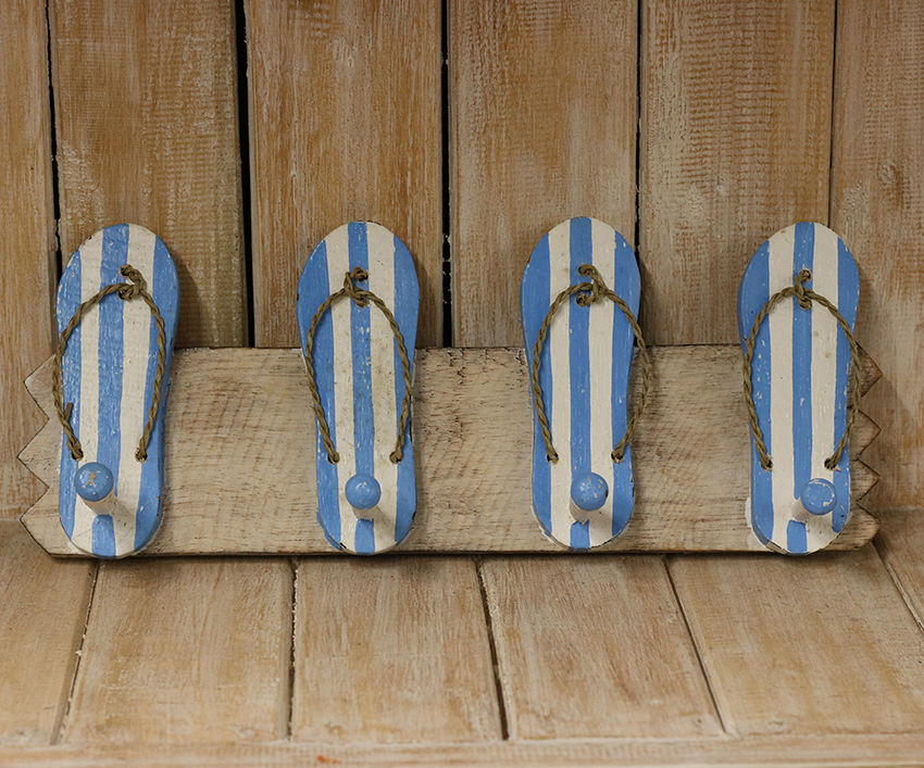 Kapstok 4 slippers Blauw