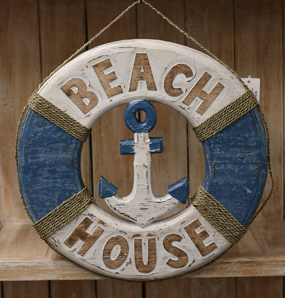 Reddingsboei Beachhouse + Anker Donkerblauw