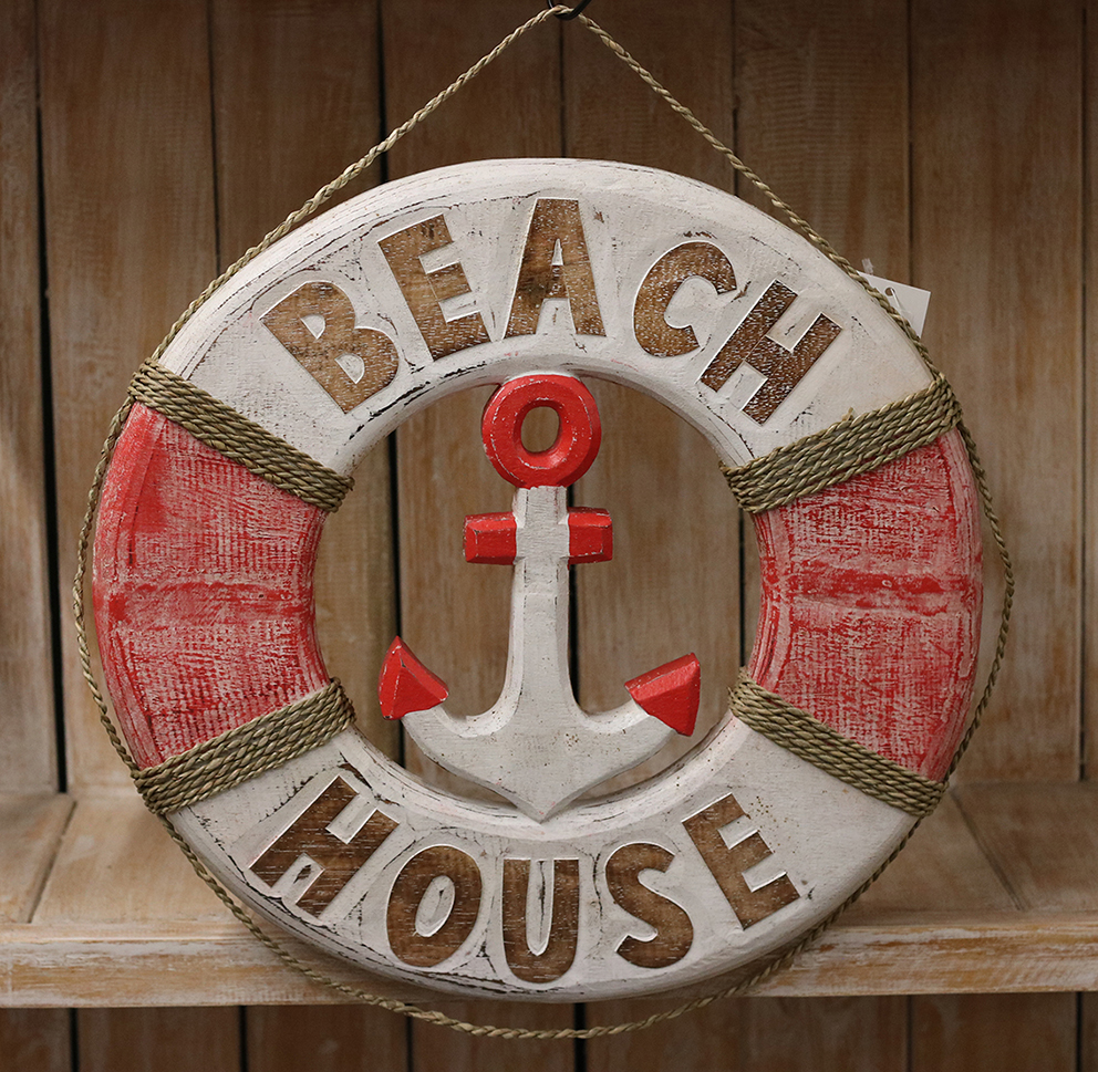 Reddingsboei Beachhouse + Anker Rood