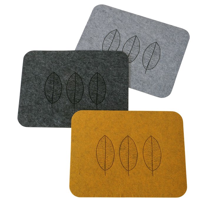 Placemat/onderlegger Blata, 3 ass., polyester