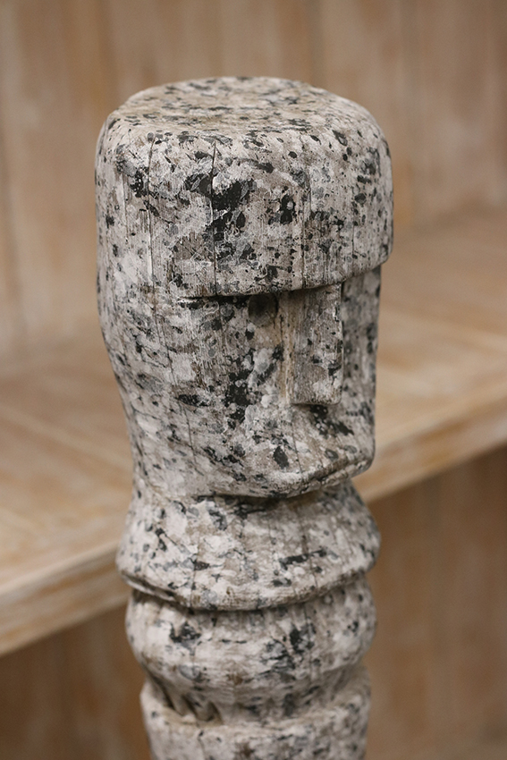 Stone man op voetje naturel steen ±50cm - Afbeelding 2