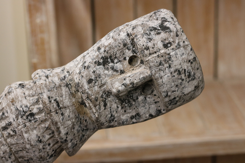 Stone man op voetje naturel steen ±50cm - Afbeelding 3