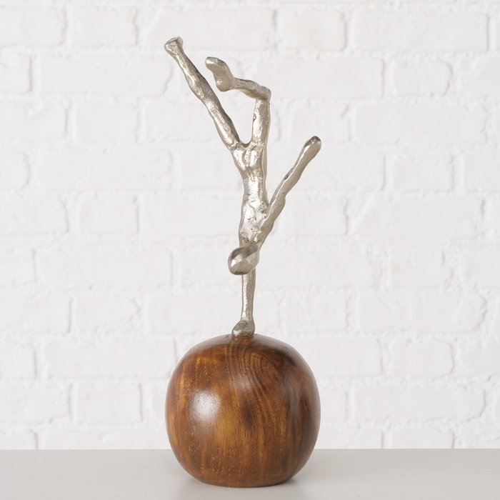 Decoratieve standaard Gymo, 2 ass., H 30 cm, Mango, Aluminium - Afbeelding 2