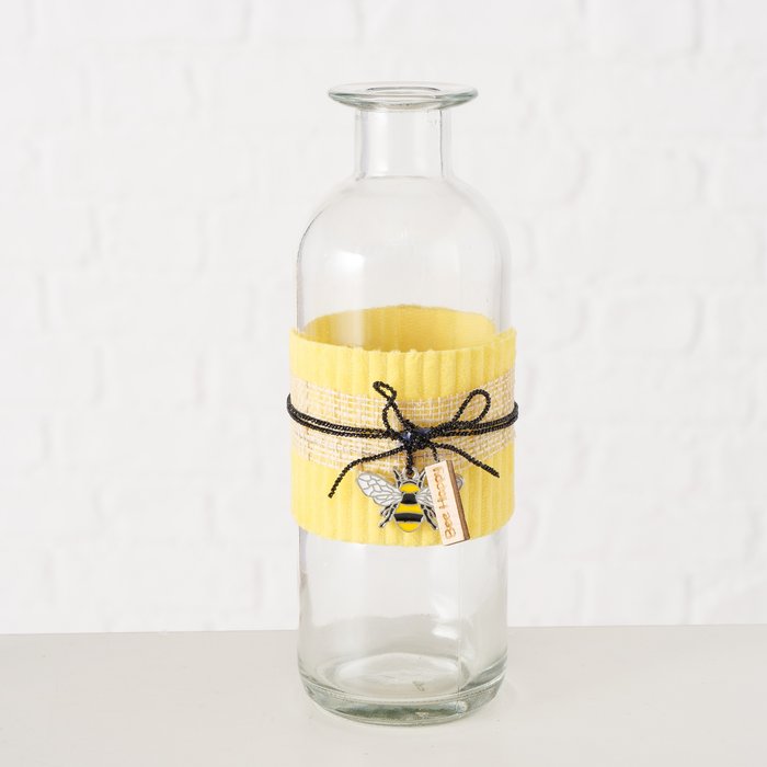Vaas Bee Happy, 2 ass., H 17 cm, Multiplex, Glas - Afbeelding 3