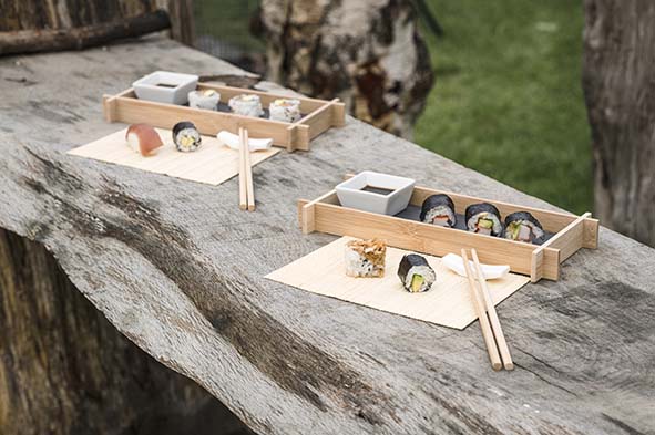 SUSHI SET 1 PERS. PRESENTEER SCHAAL - Afbeelding 2