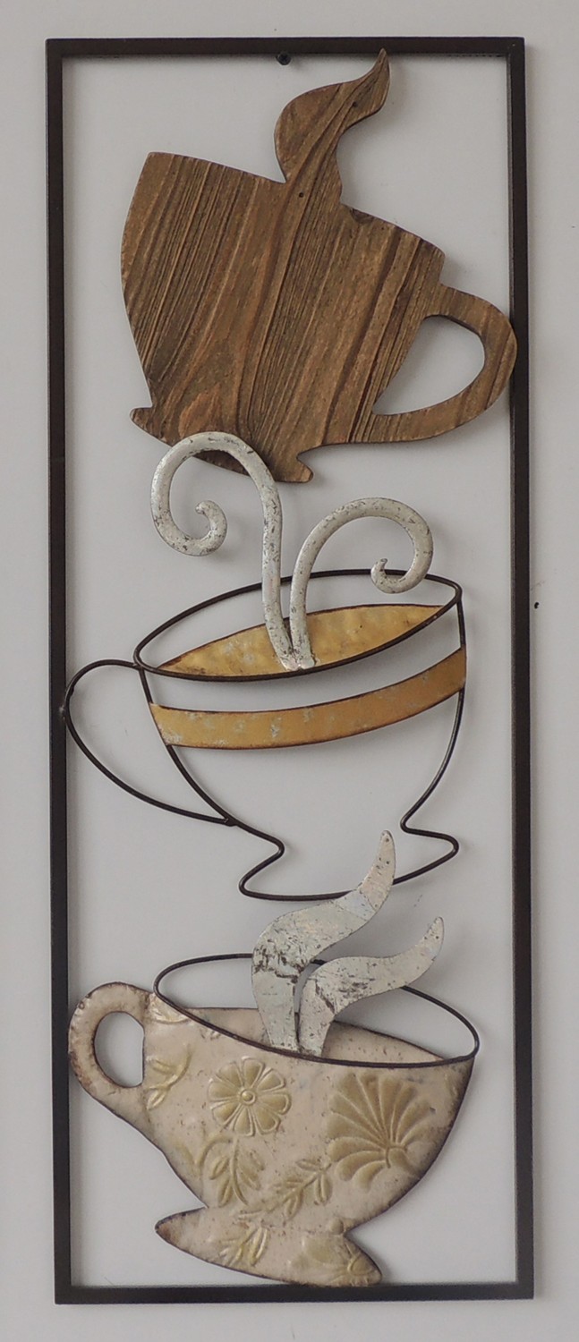 Wanddecoratie Op De Koffie, 28 x 73 cm