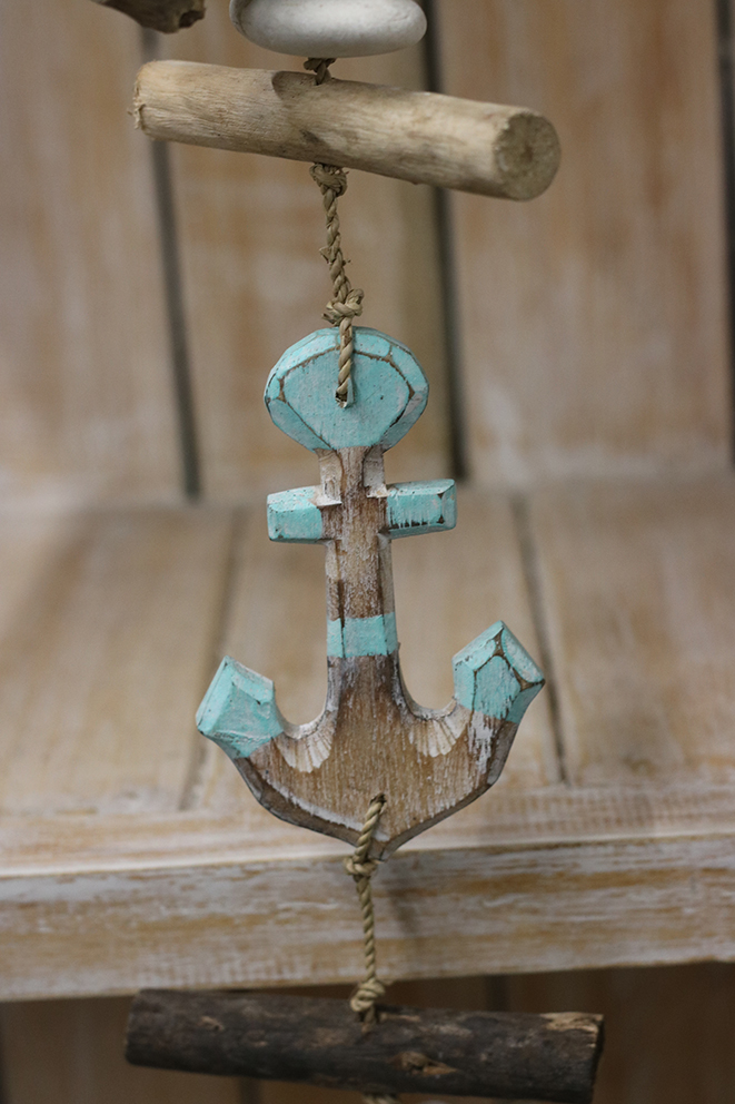 Drijfhout guirlande anker Turquoise - Afbeelding 3
