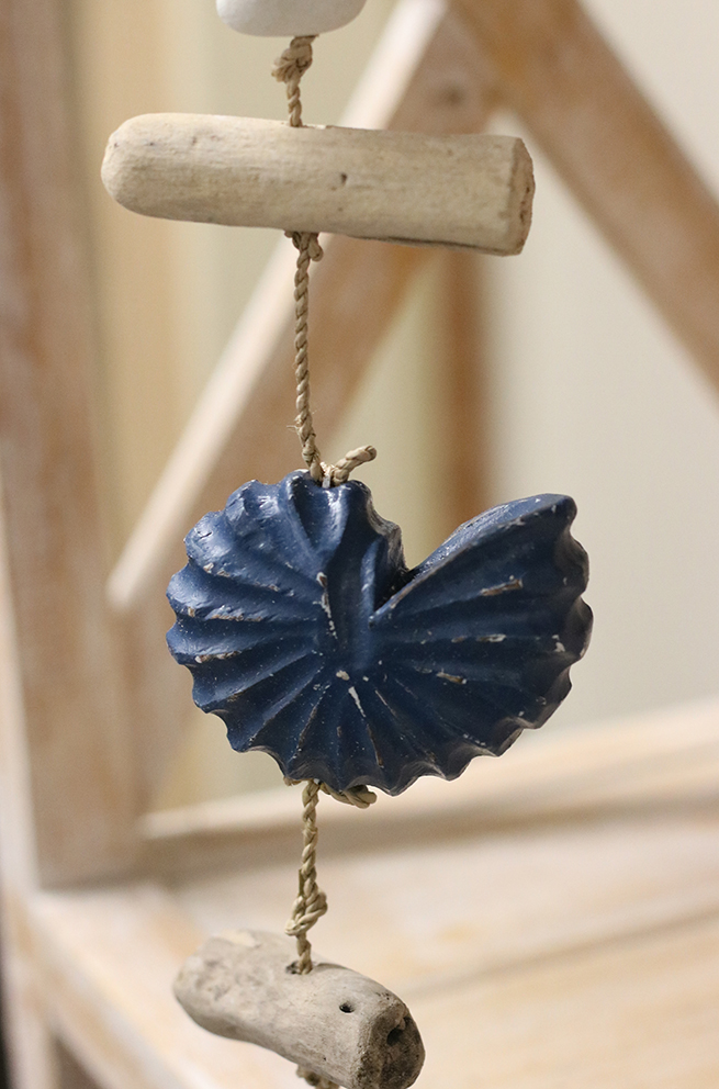 Drijfhout guirlande schelp Donkerblauw - Afbeelding 3