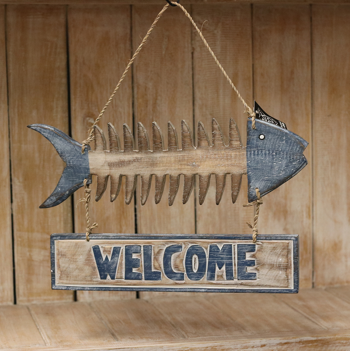 Bordje Gratenvis + Welcome blauw