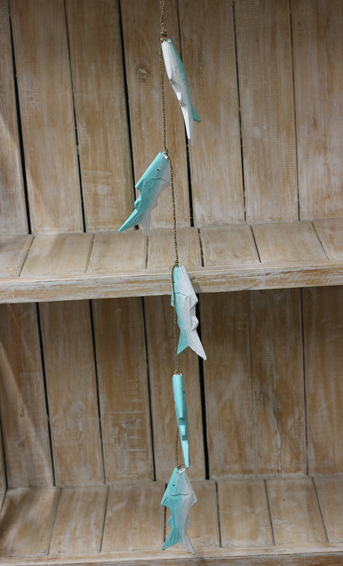 Hanger 5 vissen Turquoise