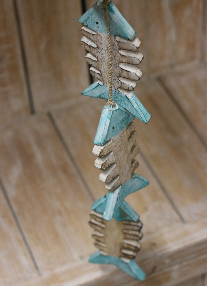 Hanger 5 gratenvissen Turquoise - Afbeelding 2