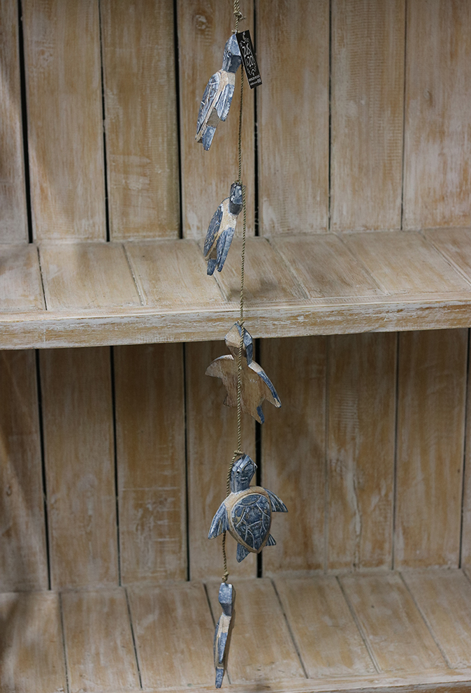 Hanger 5 schildpadjes Blauw