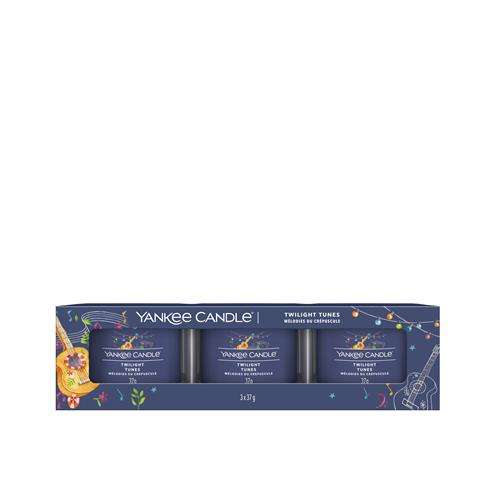 YC Twilight Tunes Filled Votive 3-Pack