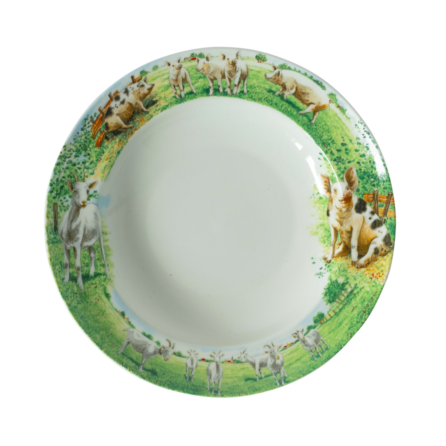 Bord diep Geit/Varken 23 cm