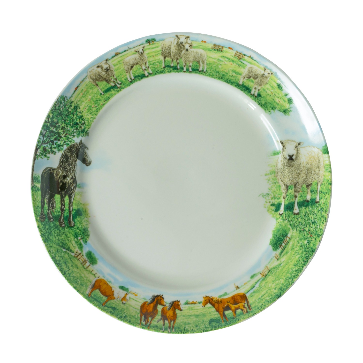 Bord Paard/Schaap 25 cm