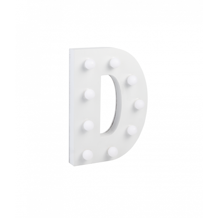 Light Letters - D