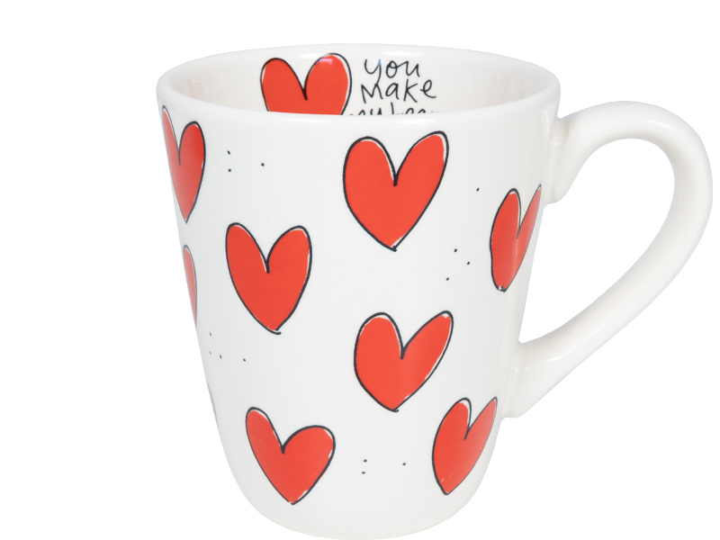 Valentijn 2024 Love: Mok uni hartjes 0,35 L