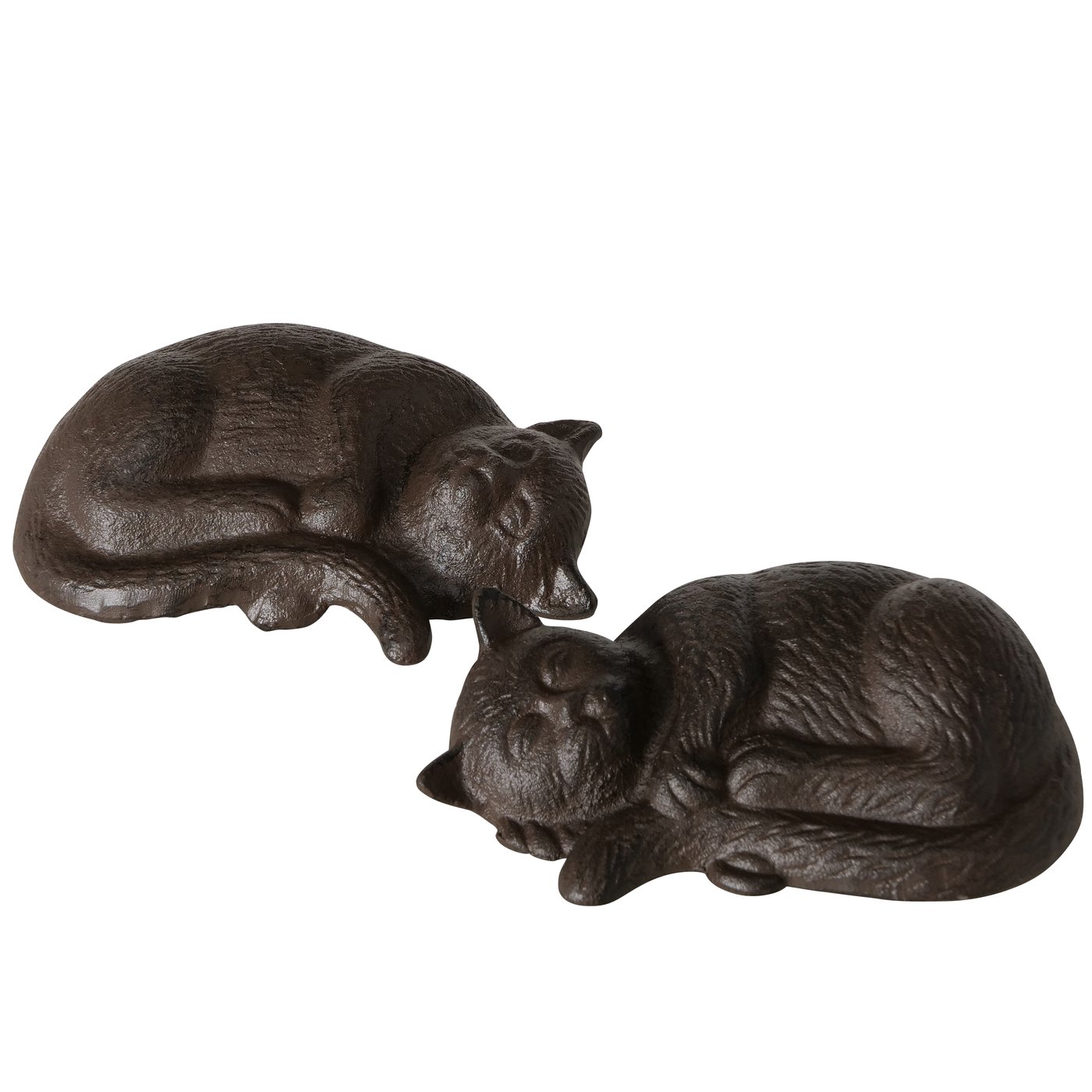 Figuur Catsy, 2 ass., Kat, H 5 cm, Gietijzer Bruin