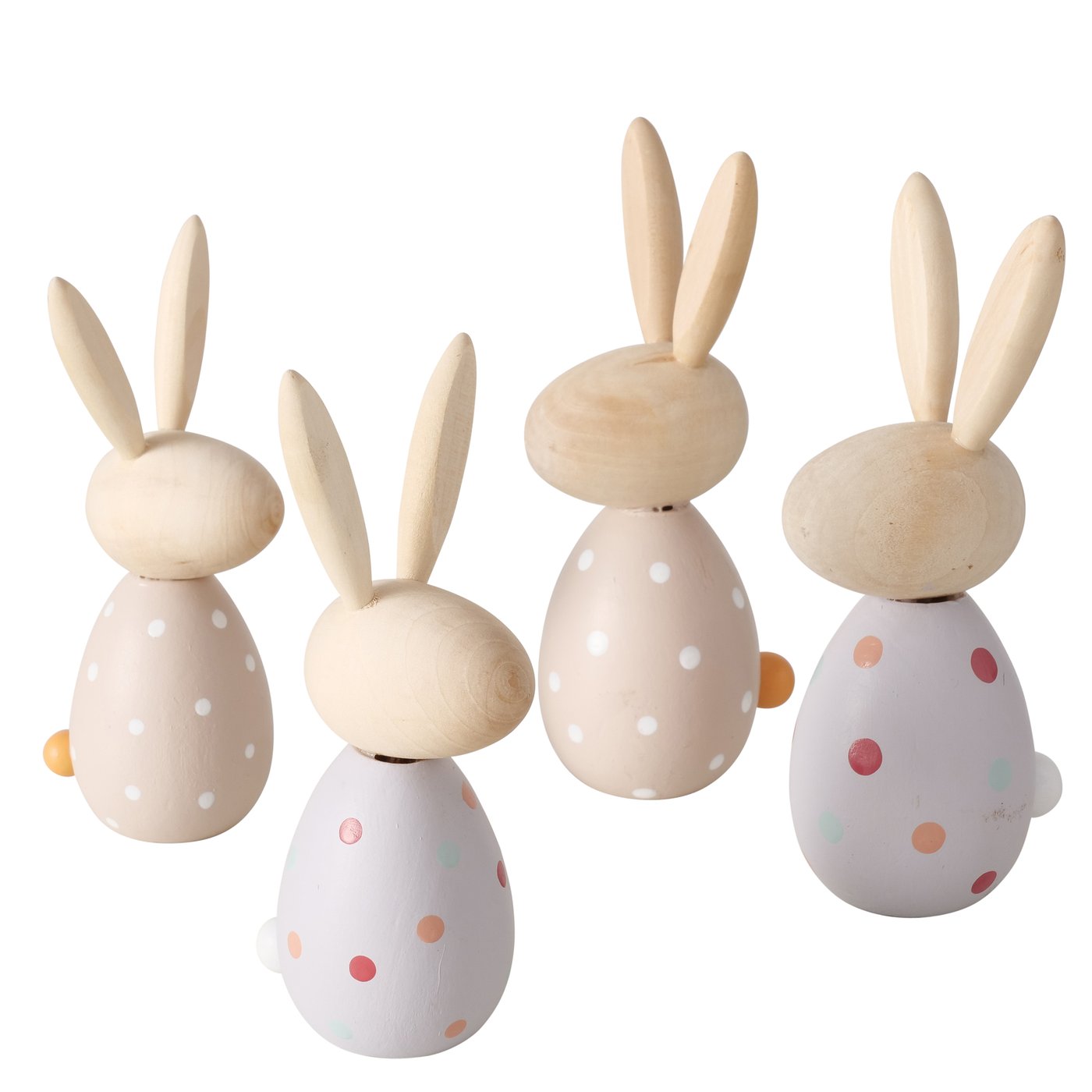 Figuur Bisi, 2 ass., Konijn, H 12 cm, Beige/creme wit