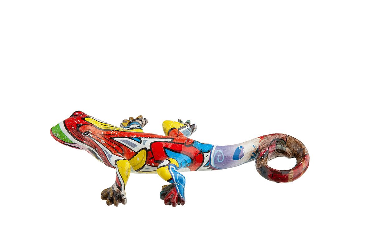 Poly Gekko StreetArt- Graffiti 7x14x4cm (lxbxh) - Afbeelding 2
