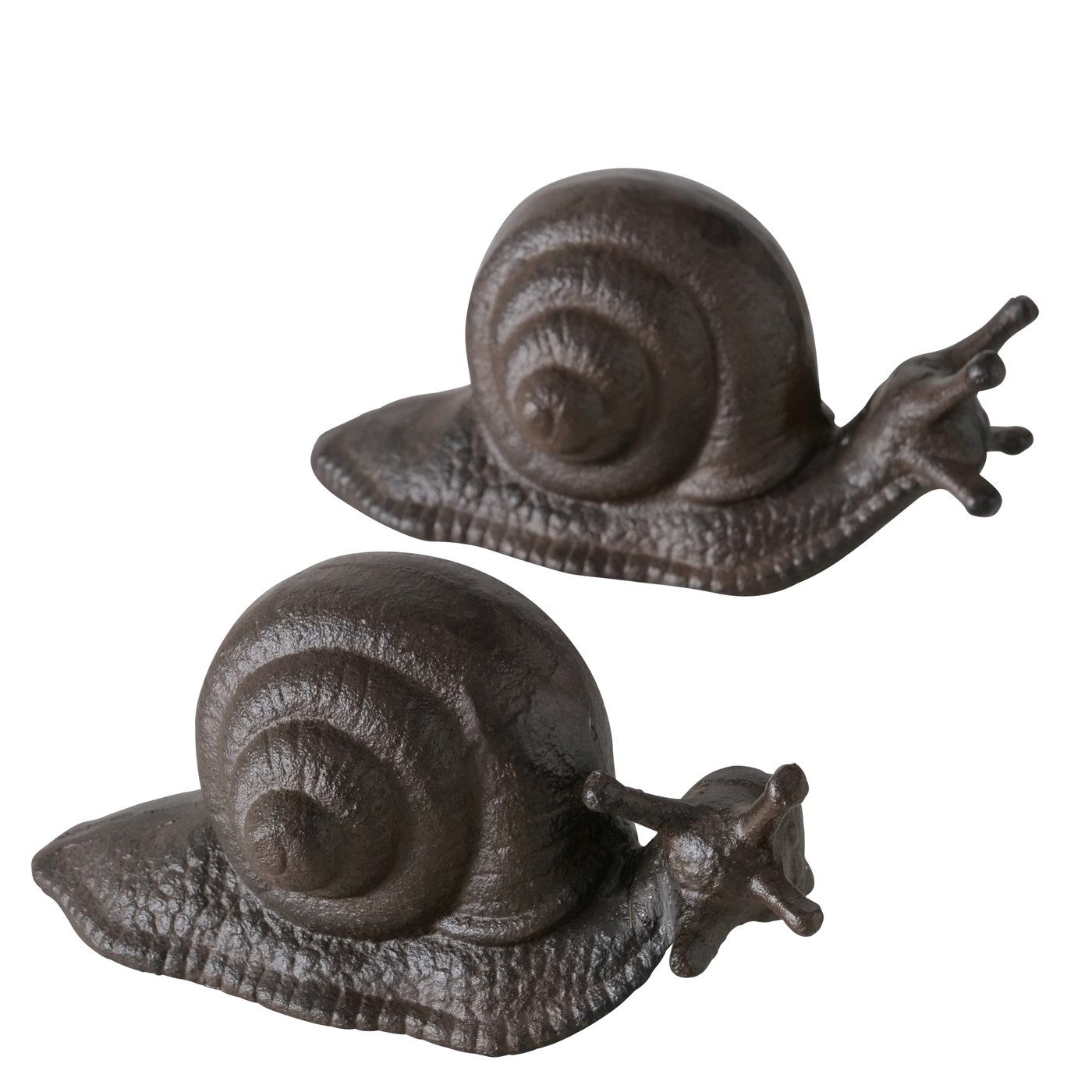 Figuur Samanta, 2 ass., Slak, H 7,5 cm, Gietijzer, Bruin