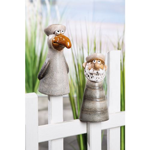 Figuur Meeuw of Matroos Keramiek | 2 soorten | H 21 cm - Afbeelding 4