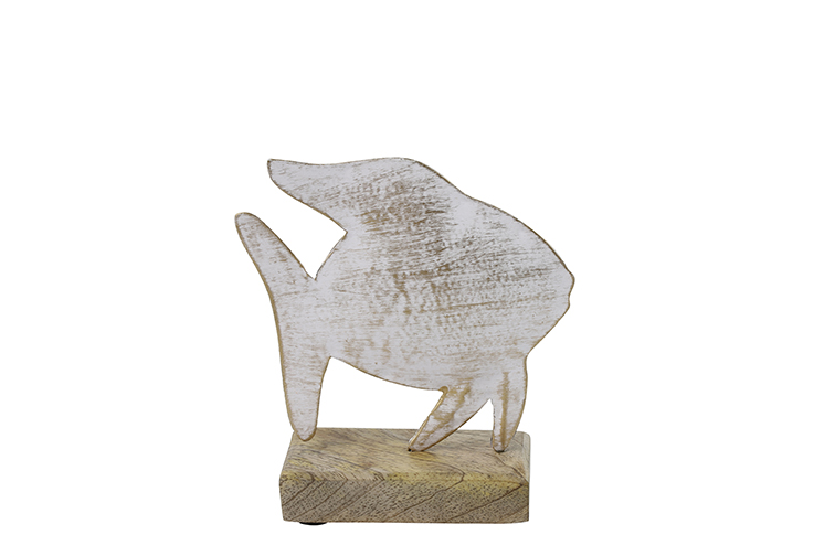 Ornament vis Nemo S wit/goud