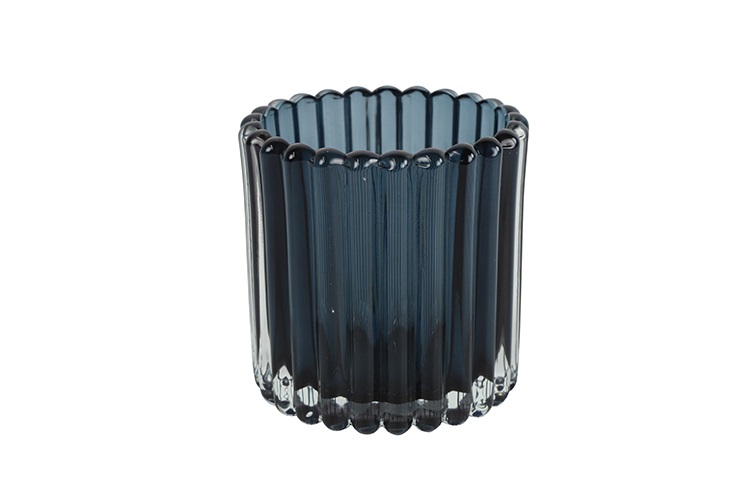 Theelichth ro Wave S d.blauw