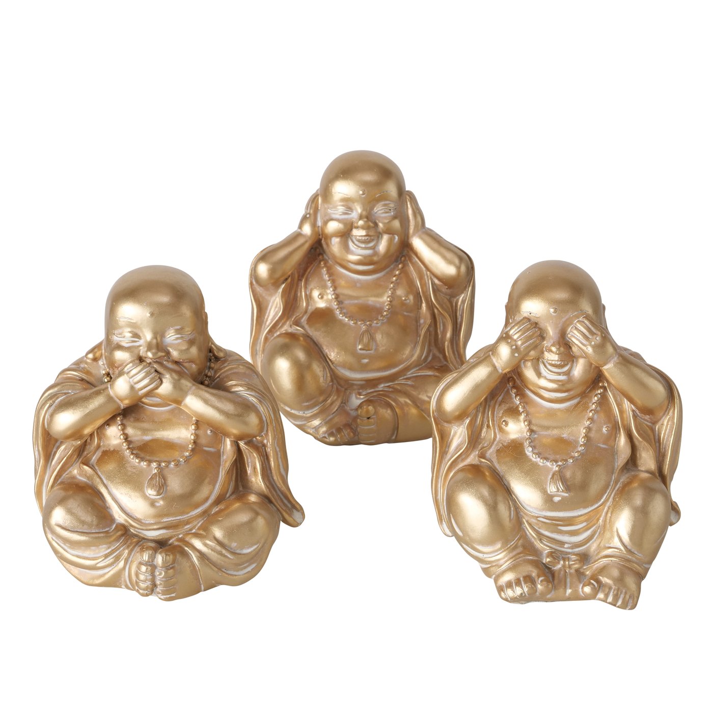Beeld Monky, monnik, 3 soorten H 10 cm
