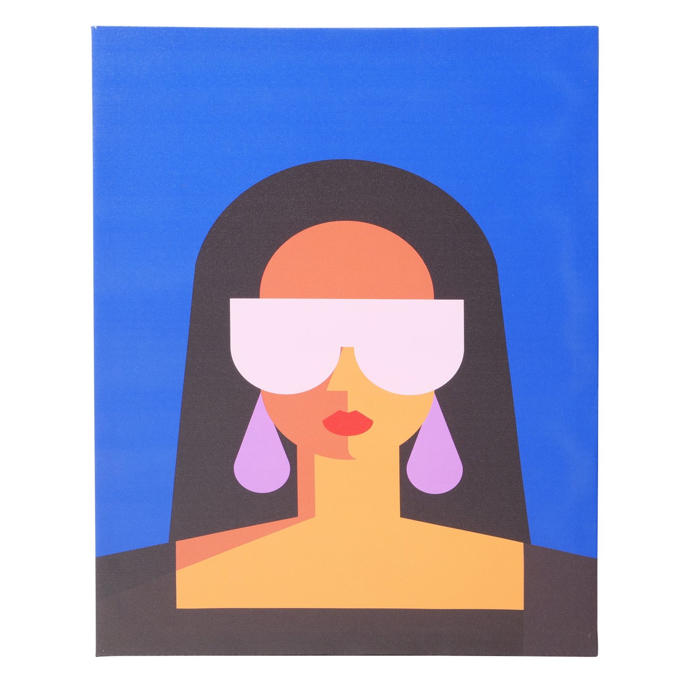 Wanddecoratie Zuria, vrouw meerkleurig