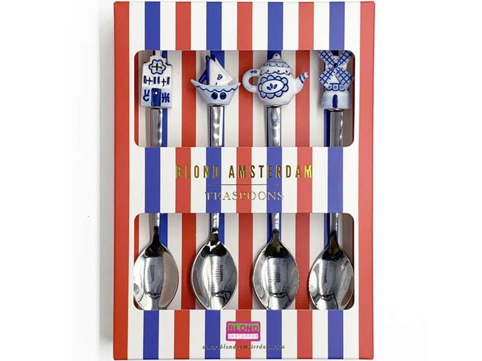 Blond Amstedam Delfts Blond Theelepels set van 4