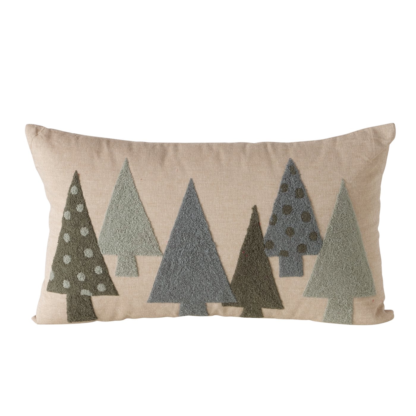 Kussen Mali, katoen, kerstboom, meerkleurig