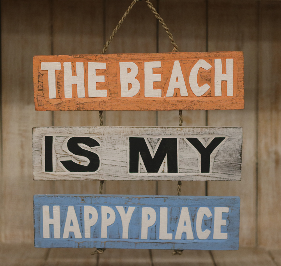 Tekstbord hanger (the beach…) Multicolor