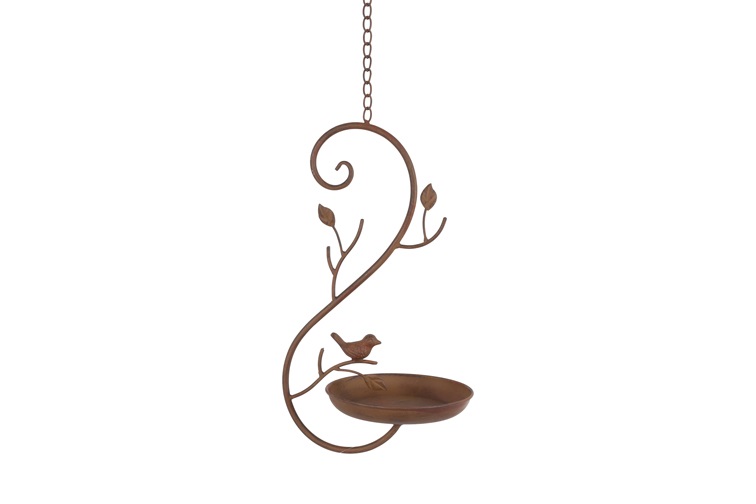 Hanger Vogel voeder mat bruin