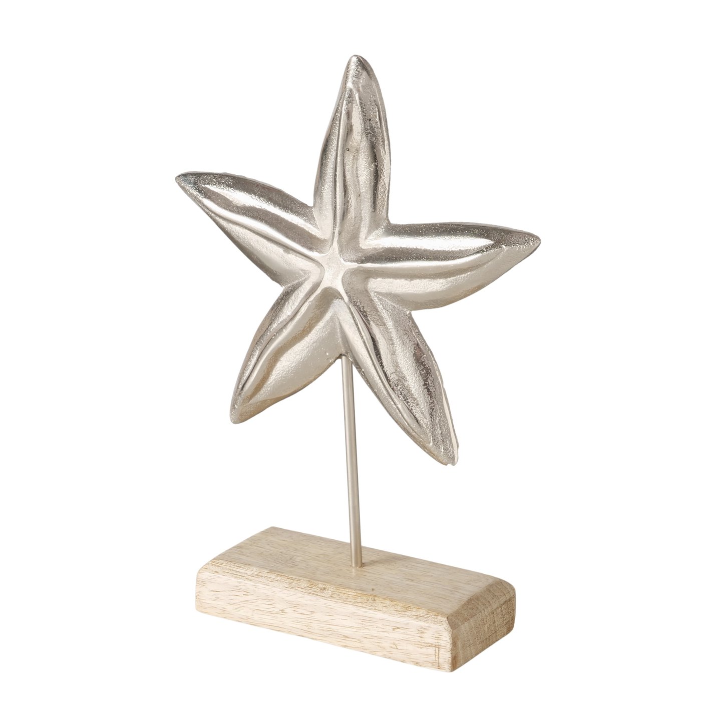 Decoratief object Zeester , H26cm mangohout