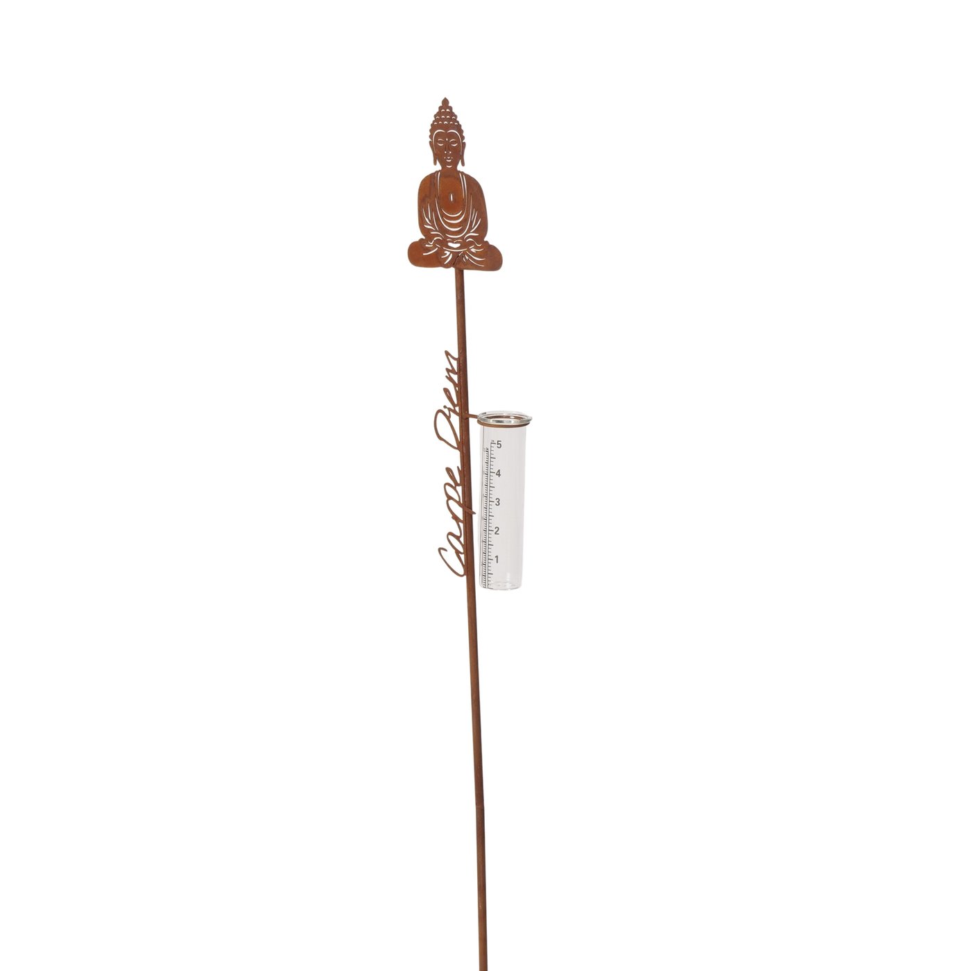 Regenmeter Buddha, H112cm, roest