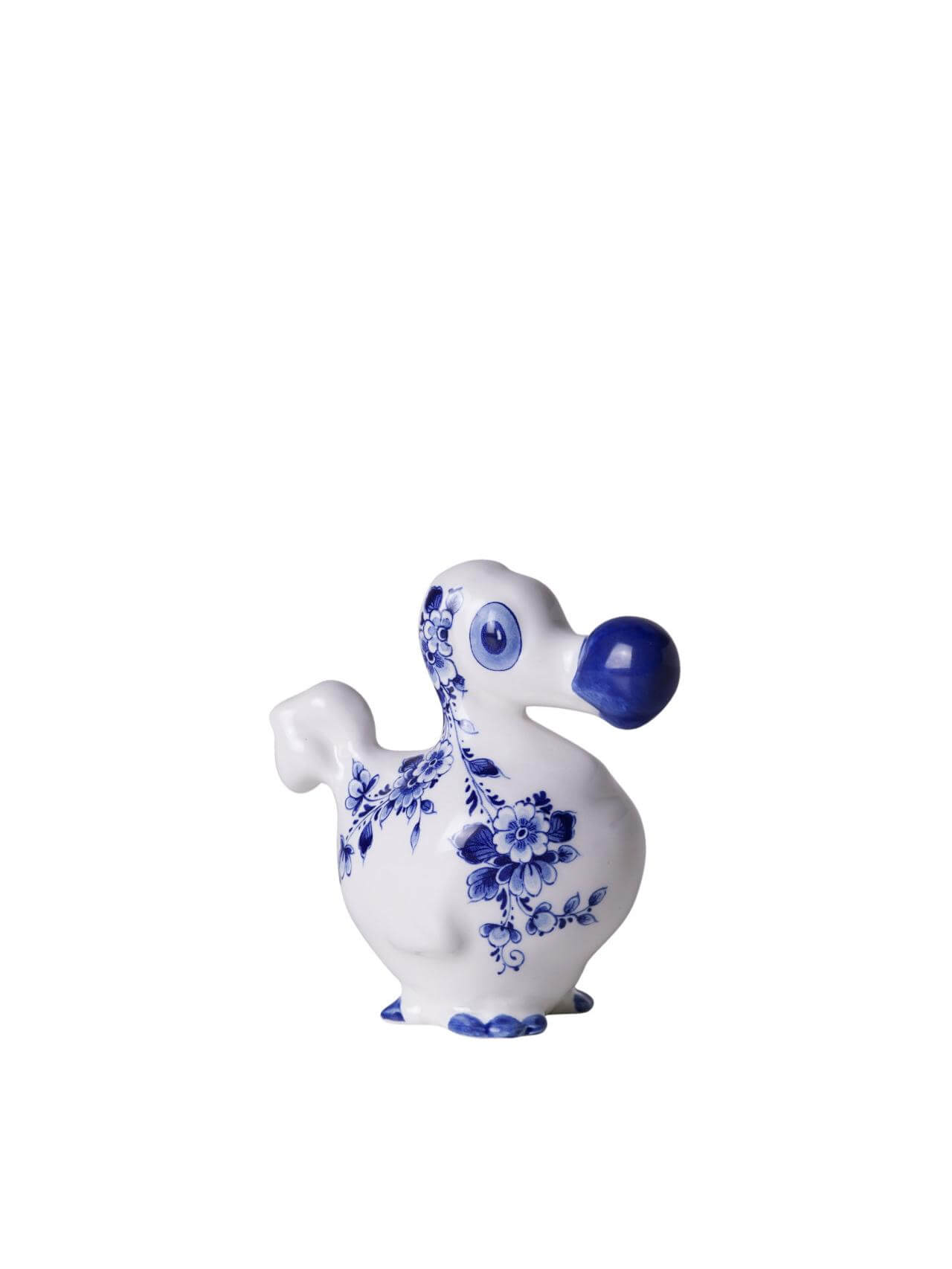 Decoratiebeeld De Blauwe Dodo - Keramiek - 8 cm