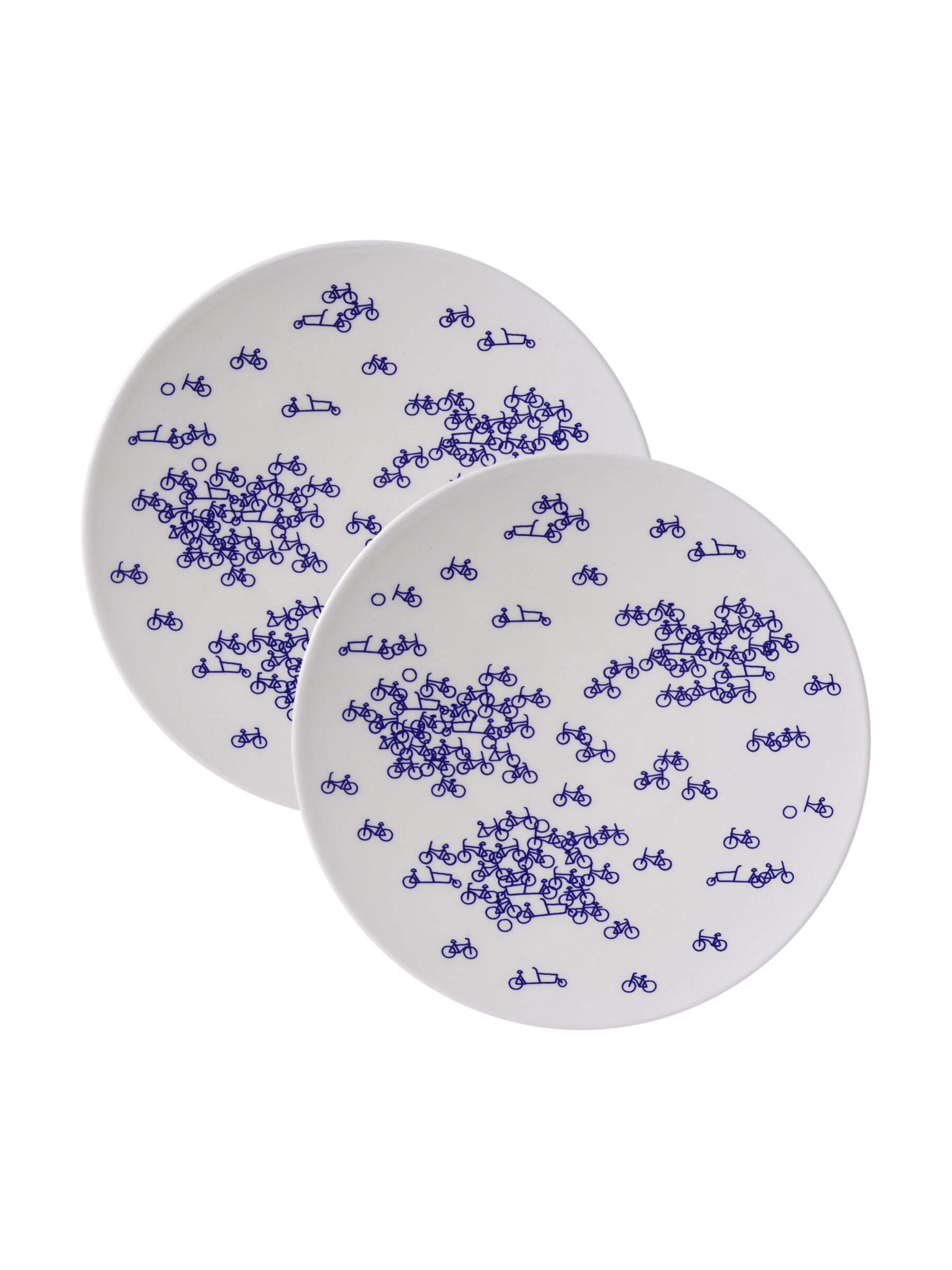 Gebaksbord De Blauwe Fiets 2 st.
