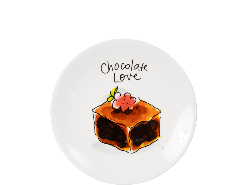 Blond Amsterdam Moederag 2025: Bord 12cm chocolate love
