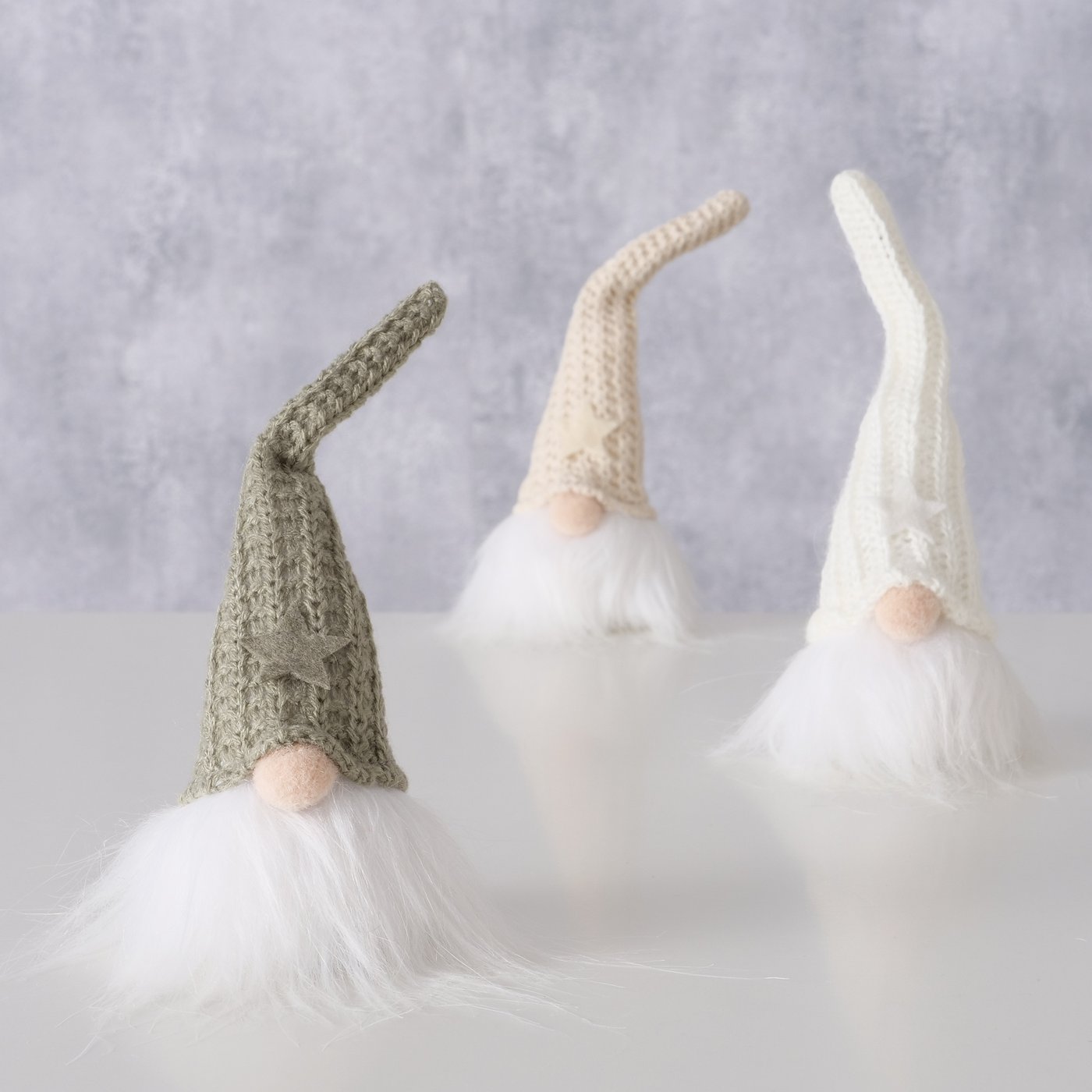 Figuur Larsy, 3 ass., gnome, H 22cm, acryl - Afbeelding 2